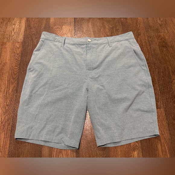 RVCA Balance Hybrid Dual Purpose Shorts Light Blue Size 36 - Picture 2 of 9